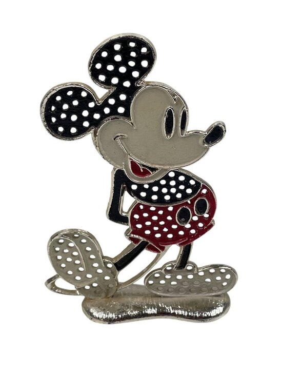 Walt Disney Jewelry - Vintage Walt Disney Mickey Mouse Earring Tree Holder Metal 1970's